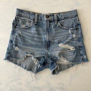 Abercrombie & Fitch High Rise Denim Jean Shorts 25/0R